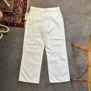 Rolla's Heidi Ankle High Rise Relaxed Straight Jeans NWT